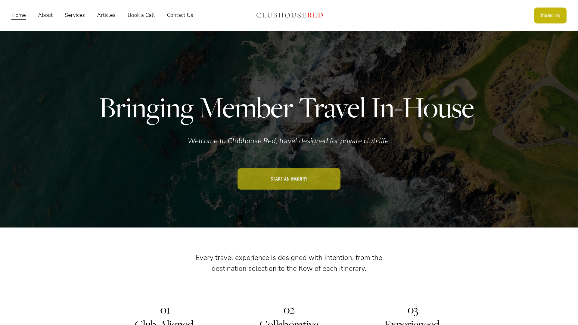 Clubhouse Red website preview
