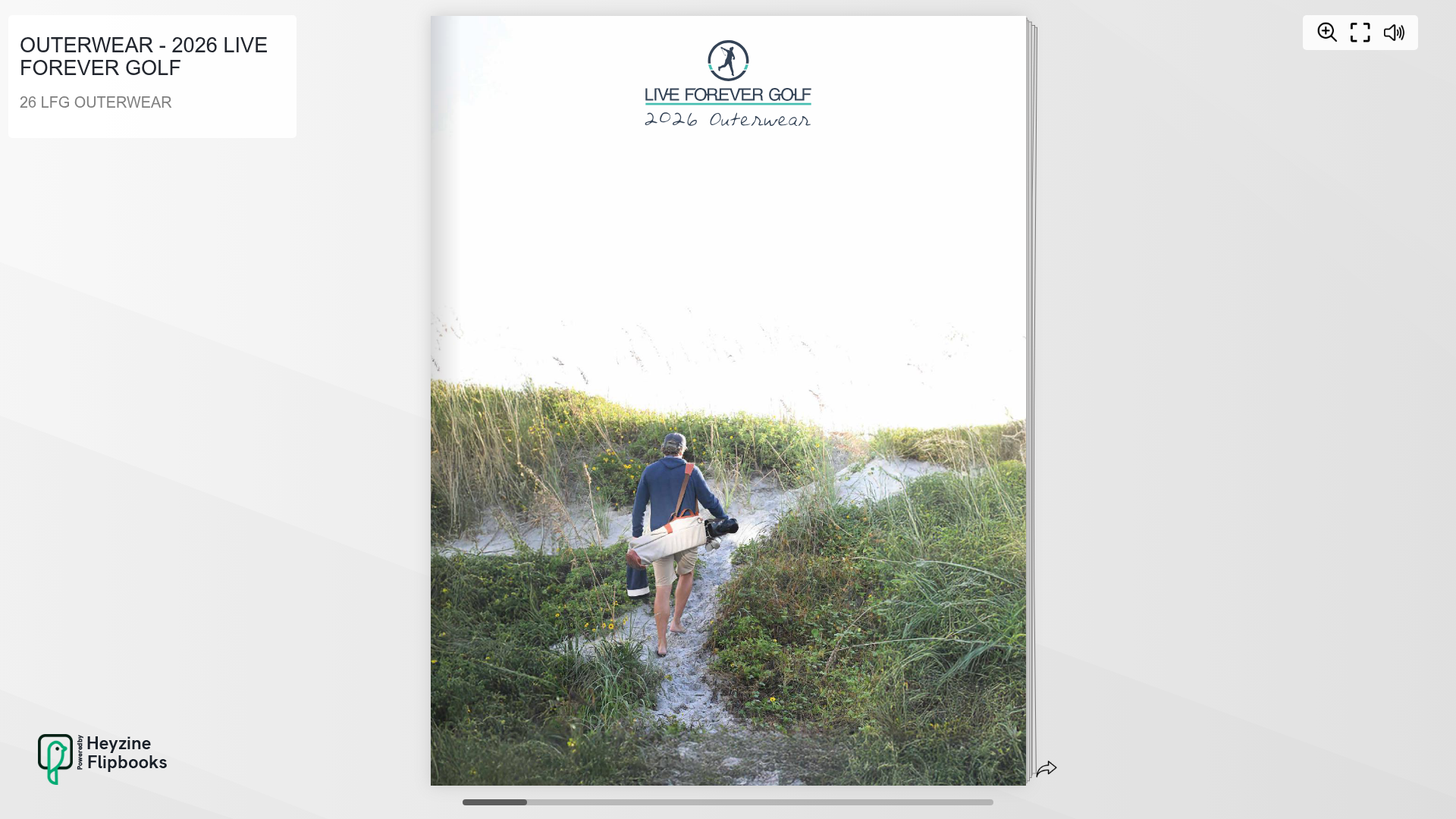 Live Forever Golf Outerwear catalog