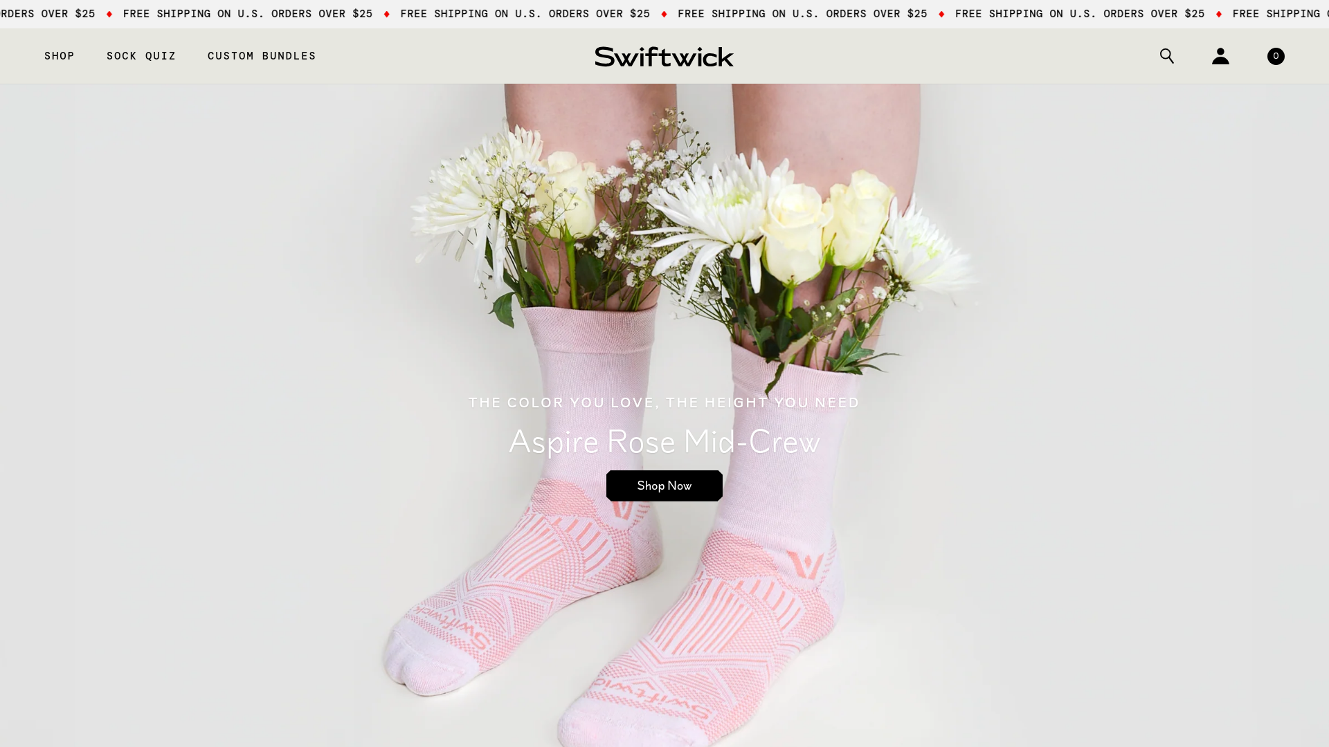 Swiftwick website preview